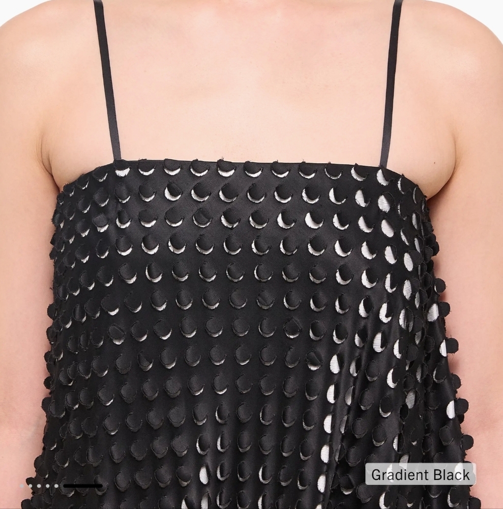 ​NWT Helmut Lang Hole Punch Bubble Dress Black Size 8 - Picture 4 of 15